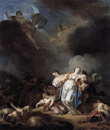 Anicet-Charles-Gabriel Lemonnier Niobe and her children killed by Apollo et Artemis